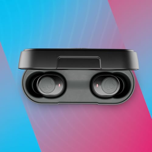 Skullcandy Jib True 2 Wireless Earbuds, Bluetooth Headphones, Up to 33 Hours Battery with Charging Case, Noise Isolating Fit, Sweat and Water Resistant, Microphone for iPhone Android - True Black