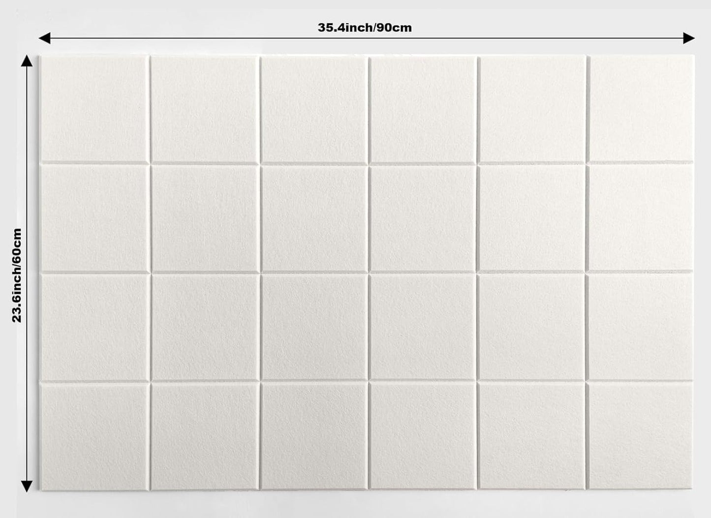 Cork Board 24 x36 Alternative - 6 Pack Felt Wall Tiles with Safe Removable Adhesive Tabs, Cork Boards for Walls Cork Board for Home Office Pin Board Tack Board - Beige