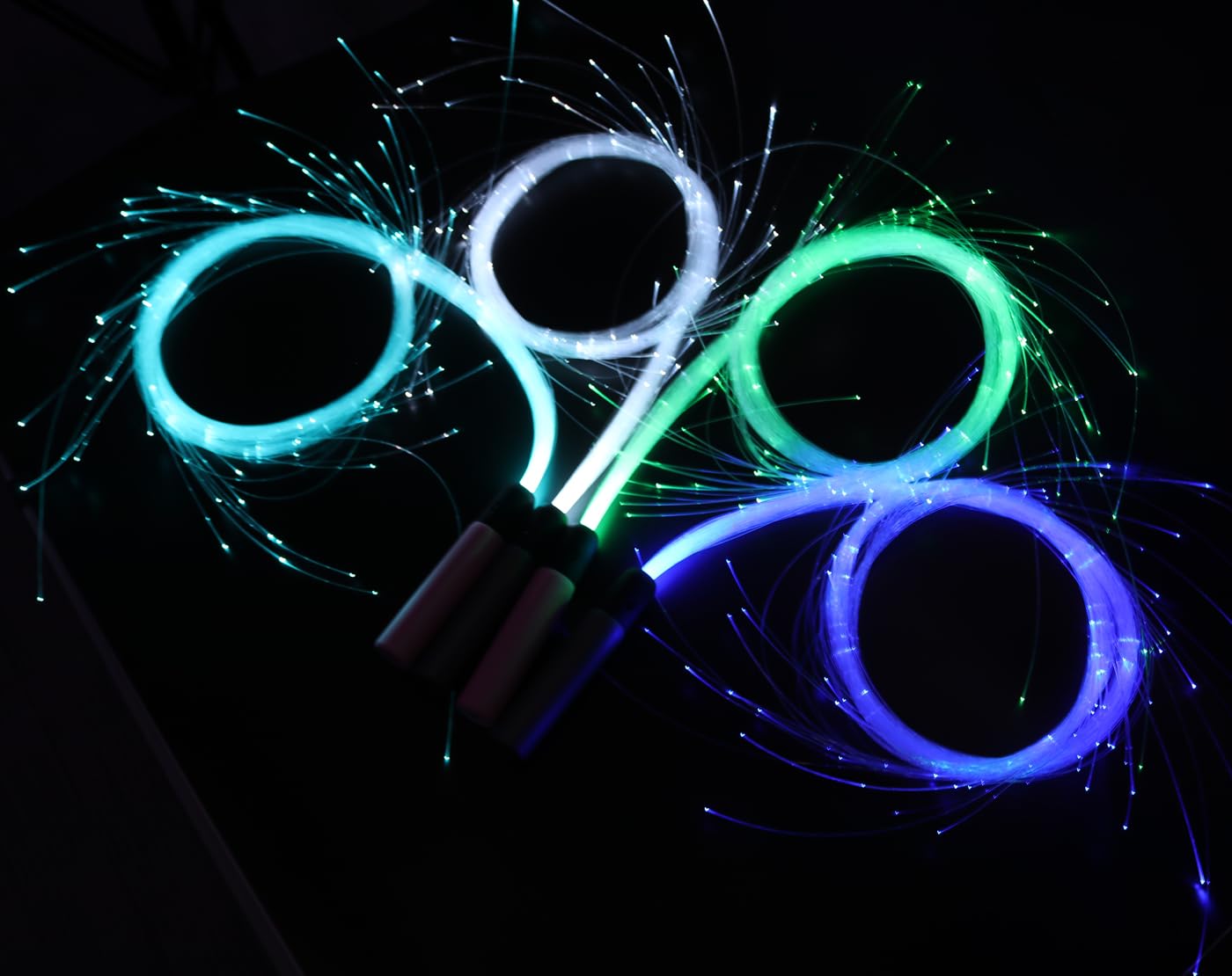 SATUMIKO Space Whip (7 Colors 23 Modes) Led Fiber Optic Whip Rave Toy,EDM Events,Dance Festival