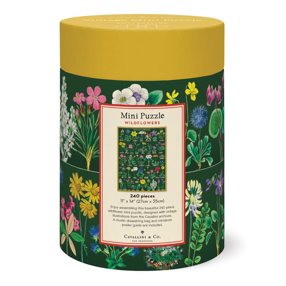 Cavallini & Co. Wildflowers Mini Puzzle