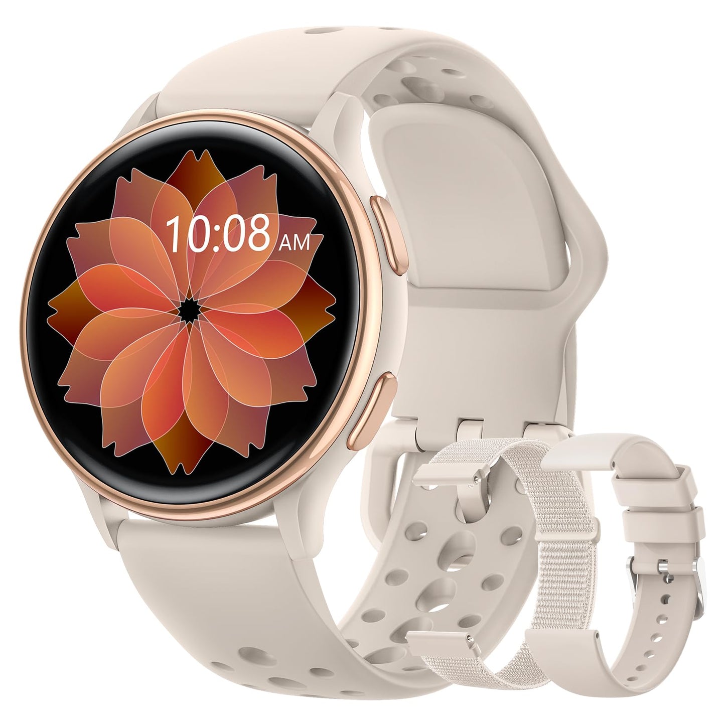 Smart Watches for Women, 42mm Smart Watch with 400+ Watch Face, 70+ Sport Modes, 24/7 Heart Rate, Sleep Monitor, Answer/Make Calls, Waterproof Activity Fitness Tracker for Android & iPhone (Gray)