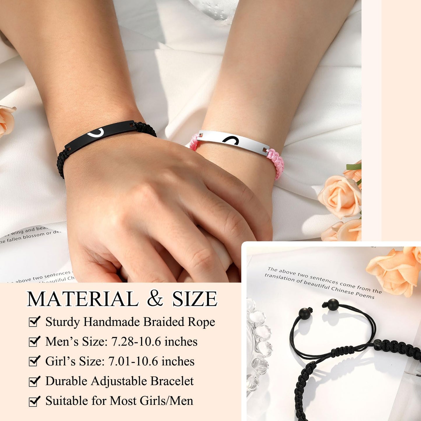 UPROMI Dad Gifts from Daughter, Father Daughter Bracelet Valentines Fathers Day Christimas Birthday Gifts for Dad Daddy Ideas