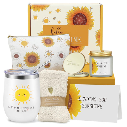 Birthday Gifts for Women, Friend, Mom, Sister, Wife, Her - Happy Birthday, Mothers Day Gifts for Woman - Get Well Soon Self Care Package Gift Basket Set