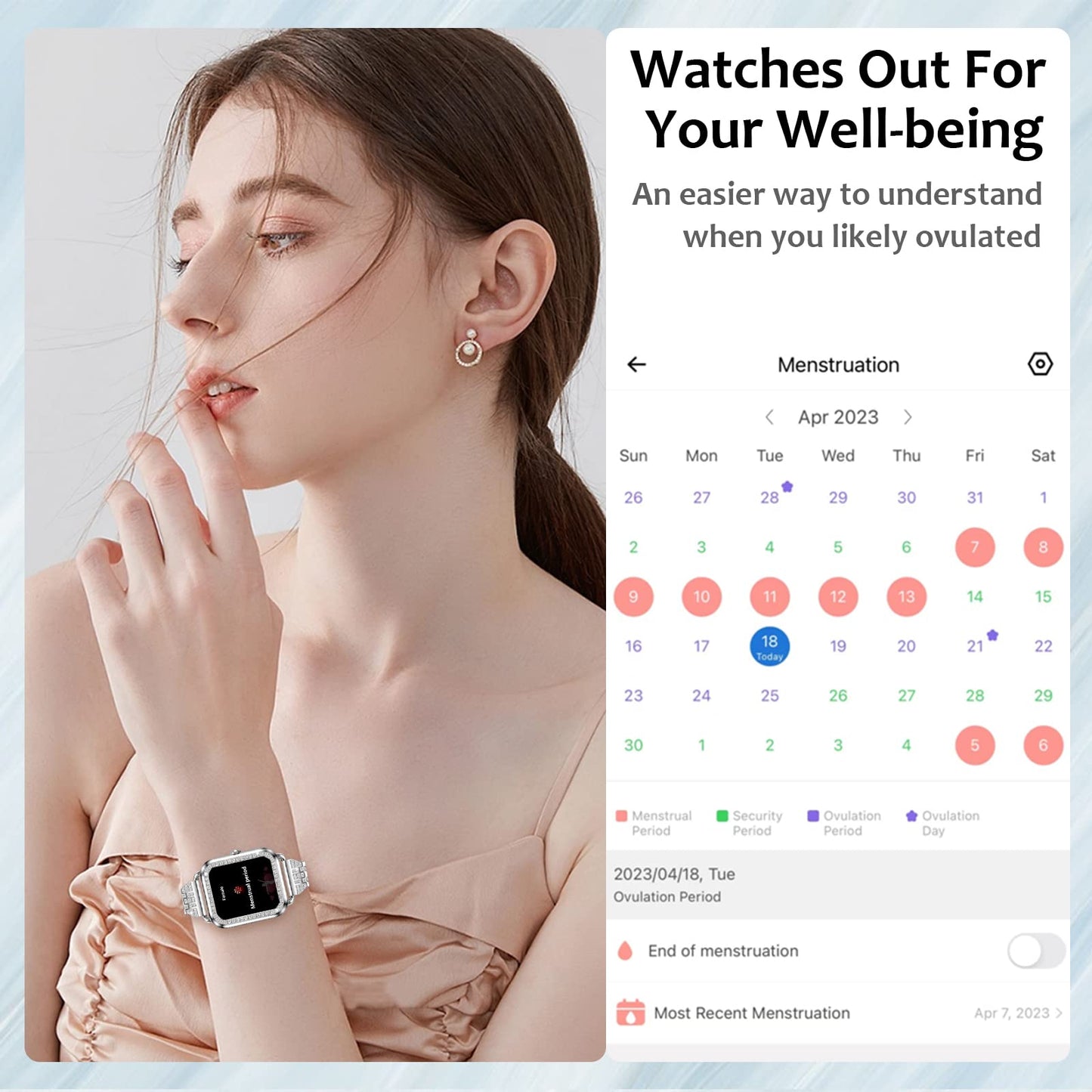 Efolen Smart Watches for Women with Diamonds (Answer/Make Call), 1.57'' Bluetooth Smartwatch for Android iOS Phones, Waterproof Fitness Tracker with Heart Rate/SpO2/Sleep/BP/AI Voice (Silver)