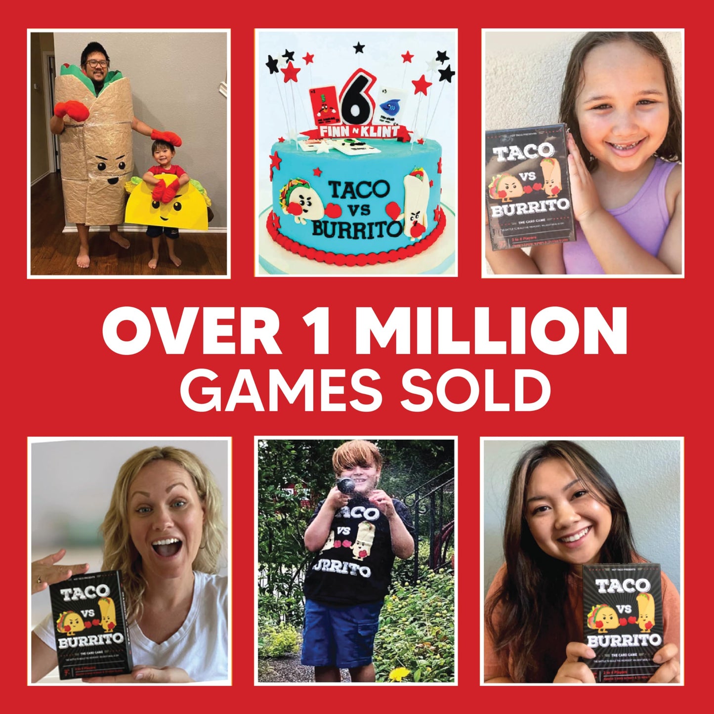 Taco vs Burrito - The Wildly Popular Surprisingly Strategic Card Game Created by a 7 Year Old - 5 Ways to Play - a Family-Friendly Party Game for Kids, Teens & Adults