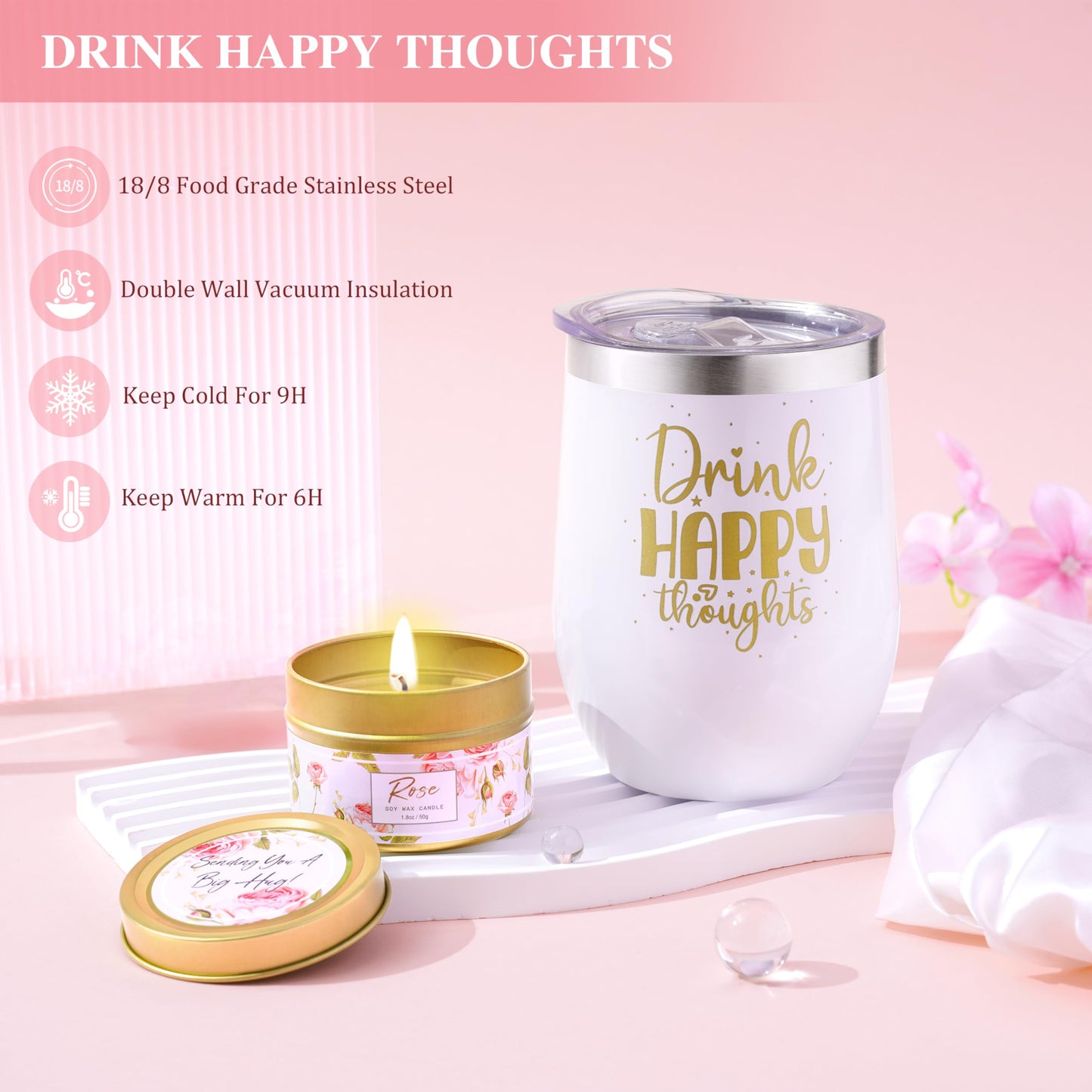 Birthday Gifts for Women Self Care Gifts Get Well Soon Gifts for Women,Relaxing Spa Gifts Basket w/Flannel Blanket Traveling Pillow Care Package christmas Birthday Gifts Idea for Mom Her Wife Friends