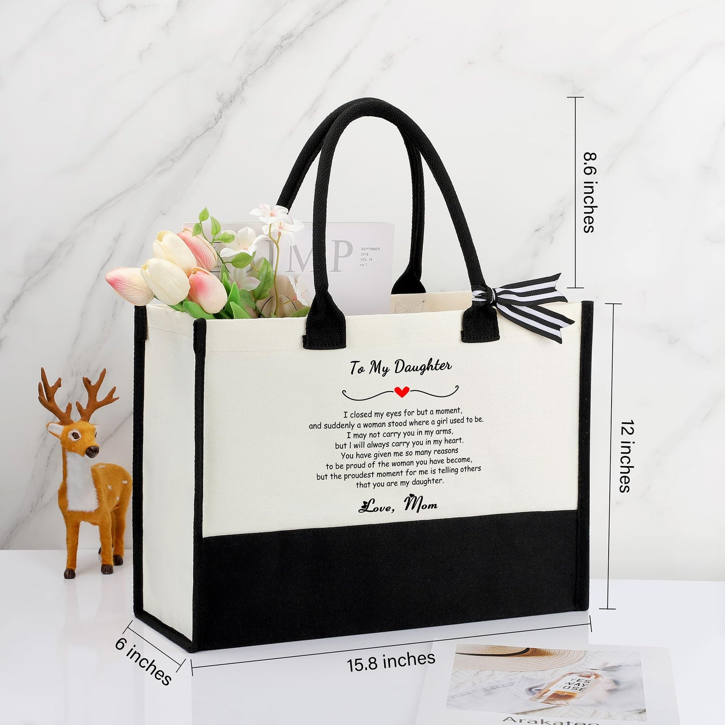 Daughter Birthday Gifts from Mom, Mothers Day Christmas Birthday Gifts for Daughter Basket Set of 6