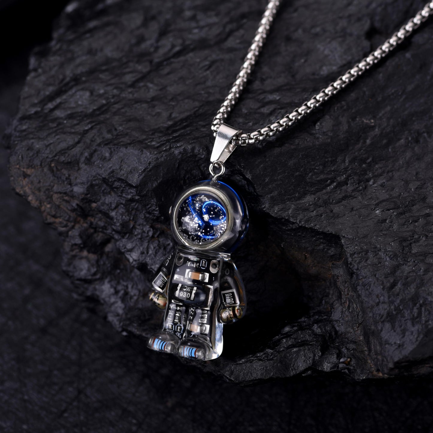 REBME Astronaut Pendant Necklace Unique steampunk Pendant Trendy and Cool Accessory as Necklace Keychain Bagcharm for Men and Women