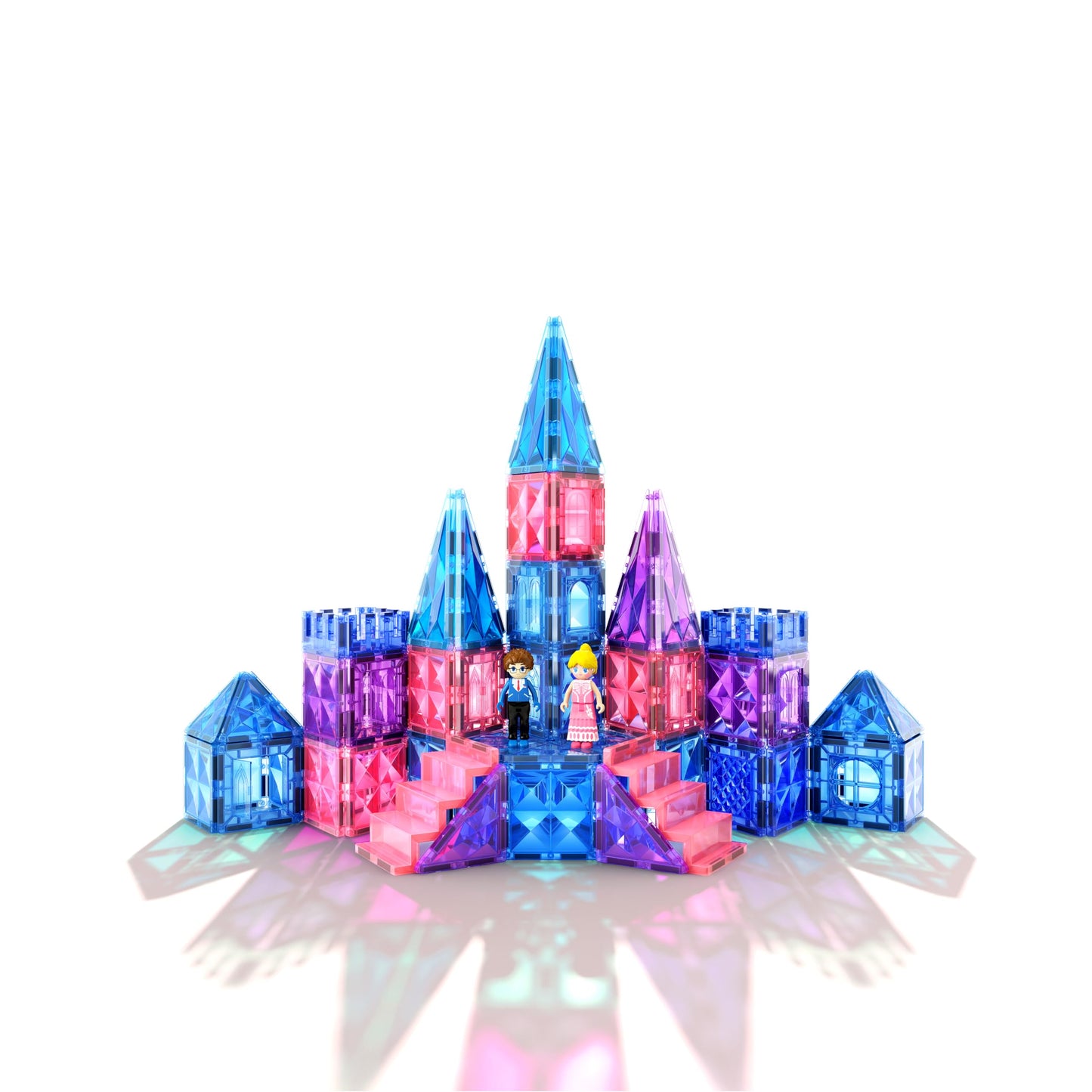 Diamond Magnetic Building Blocks - Princess Toys for 3-8 Year Old Girls & Boys - 3 4 5 6 Year Old Girl Birthday Xmas Present Preschool K12 Classroom Decor Classroom Must Haves School Supplies