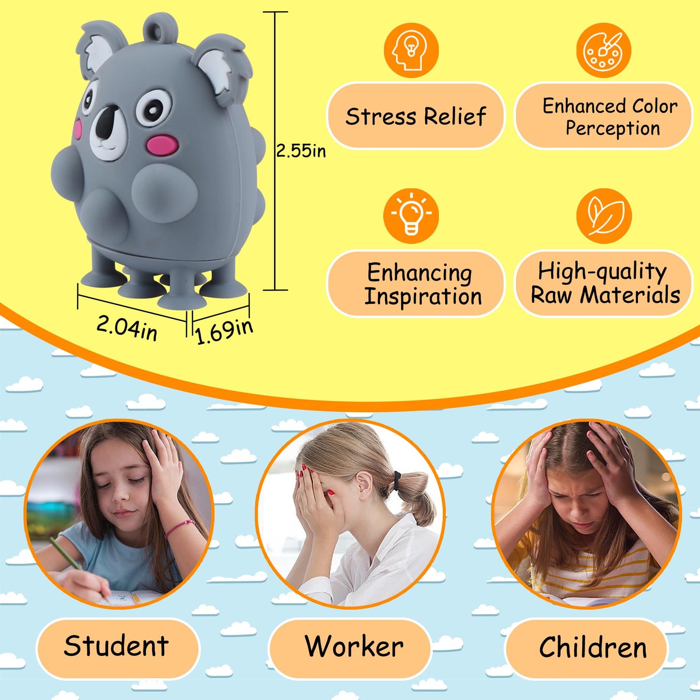 ChildFun 24 PCS Party Favors for Kids,3D Animal Pop Toys,Goodie Bags Stuffers for Kids,Pinata Stuffers Carnival Prizes,Fidget Toys Bulk,Prize for Classroom,Suction Toys for Toddlers