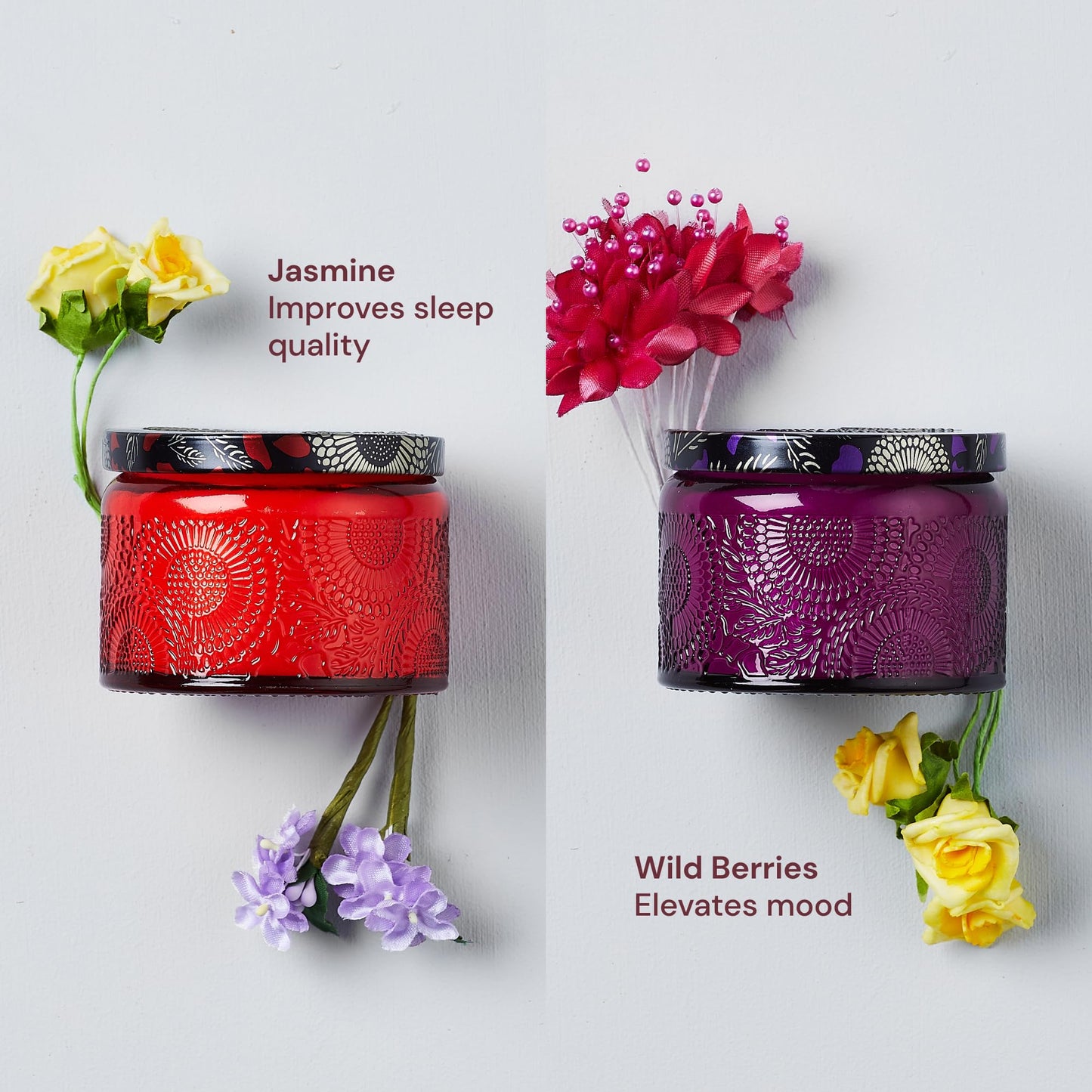 Aromatherapy Candle Gift Set for Women - Scented Home Decor & Pampering Present for Women's Day, Birthday, Bridesmaid, Anniversary with Sachets - Bridal Shower Gifts - Scented Candles for Home