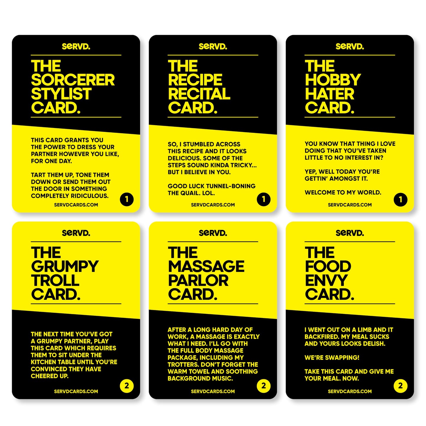 SERVD - Couples - The Hilarious Real-Life Couples Card Game | Funny Gift for Anniversary, Valentine's Day, Christmas, Date Nights & More | Unique Strategy Game