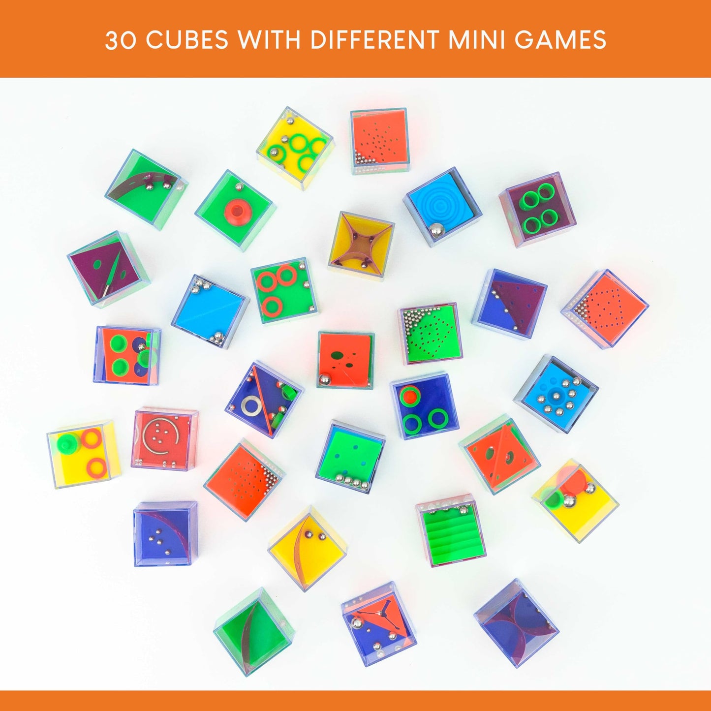 BONNYCO Brain Teaser Puzzles Cubes Kids Party Favors Pack 30 Pinata Goodie Bags Stuffers for Kids 3-5 4-8, Return Gifts for Birthday Party | Mini Puzzle Games, Classroom Prizes | Rewards Stocking