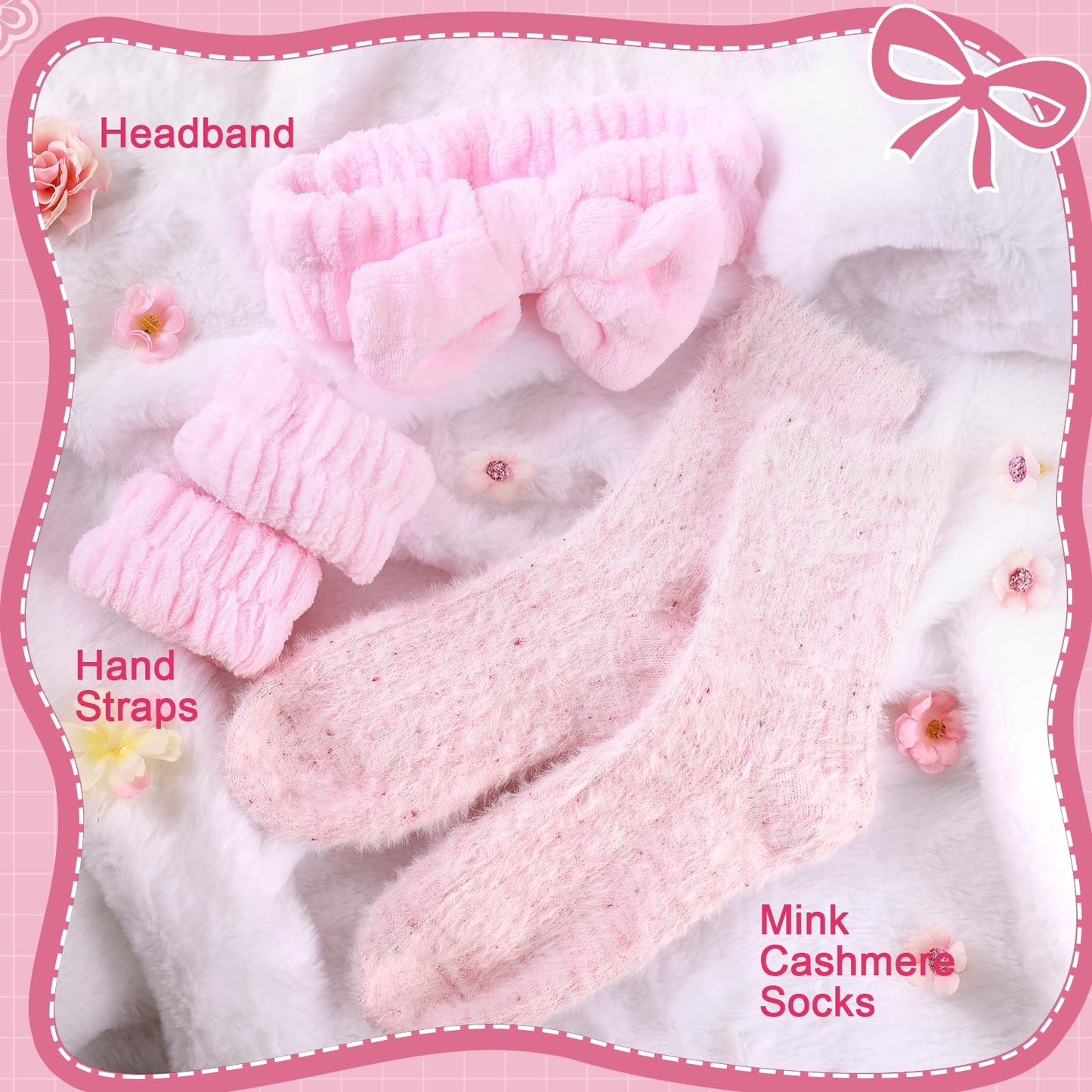 Birthday Gifts for Women - Cherry Blossom Spa Gift Box with Tumbler, Self Care Package for Mom Wife Sister Friend Grandma, Thank You Relaxation Basket for Mother’s Day Valentine’s Day Christmas (Pink)