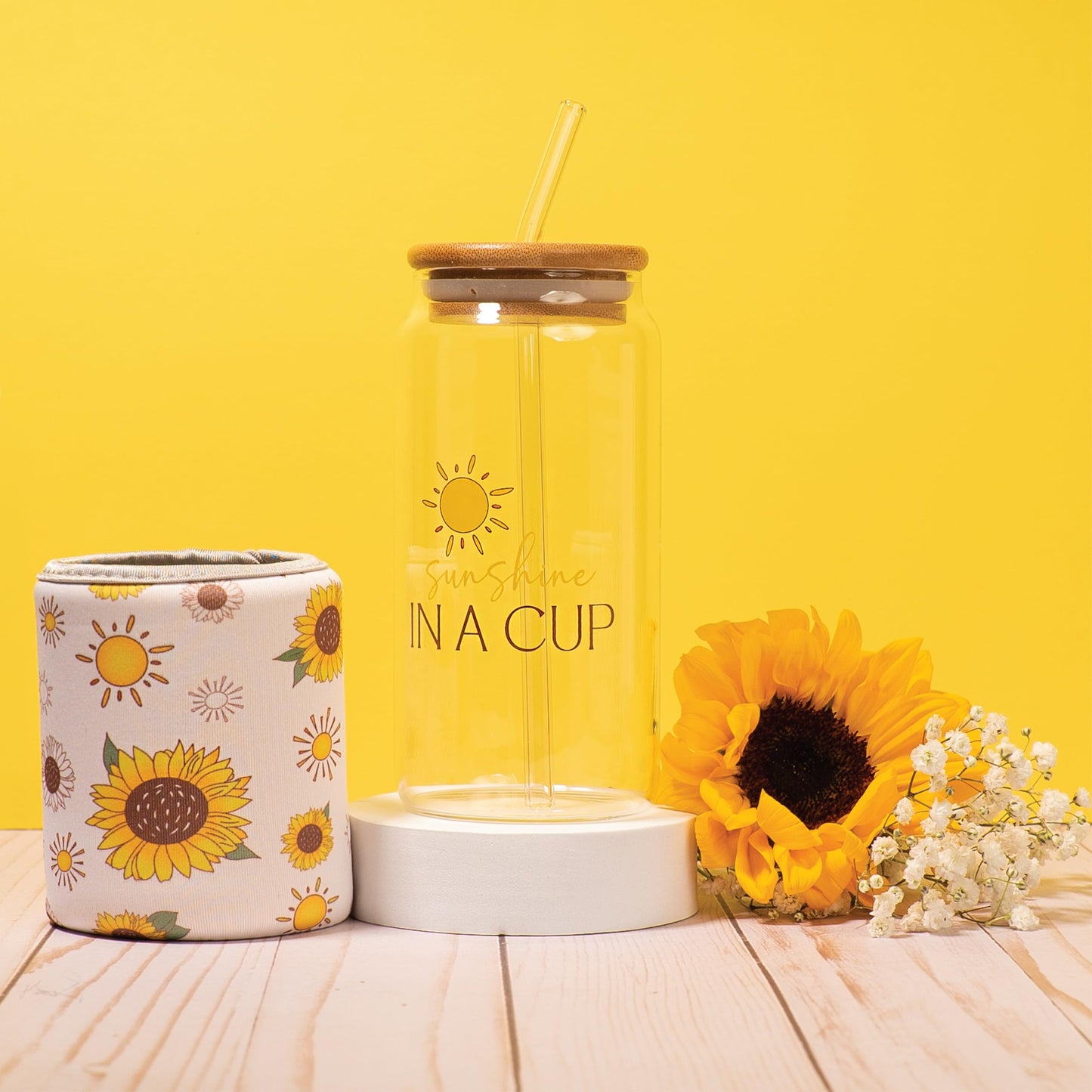 The Love Crate Co Gift Baskets for Women, Unique Birthday Gifts, Best Friend Birthday Gift, Get Well Soon, Sending Sunshine Sunflower Gifts for Women, Thinking of You Care Package