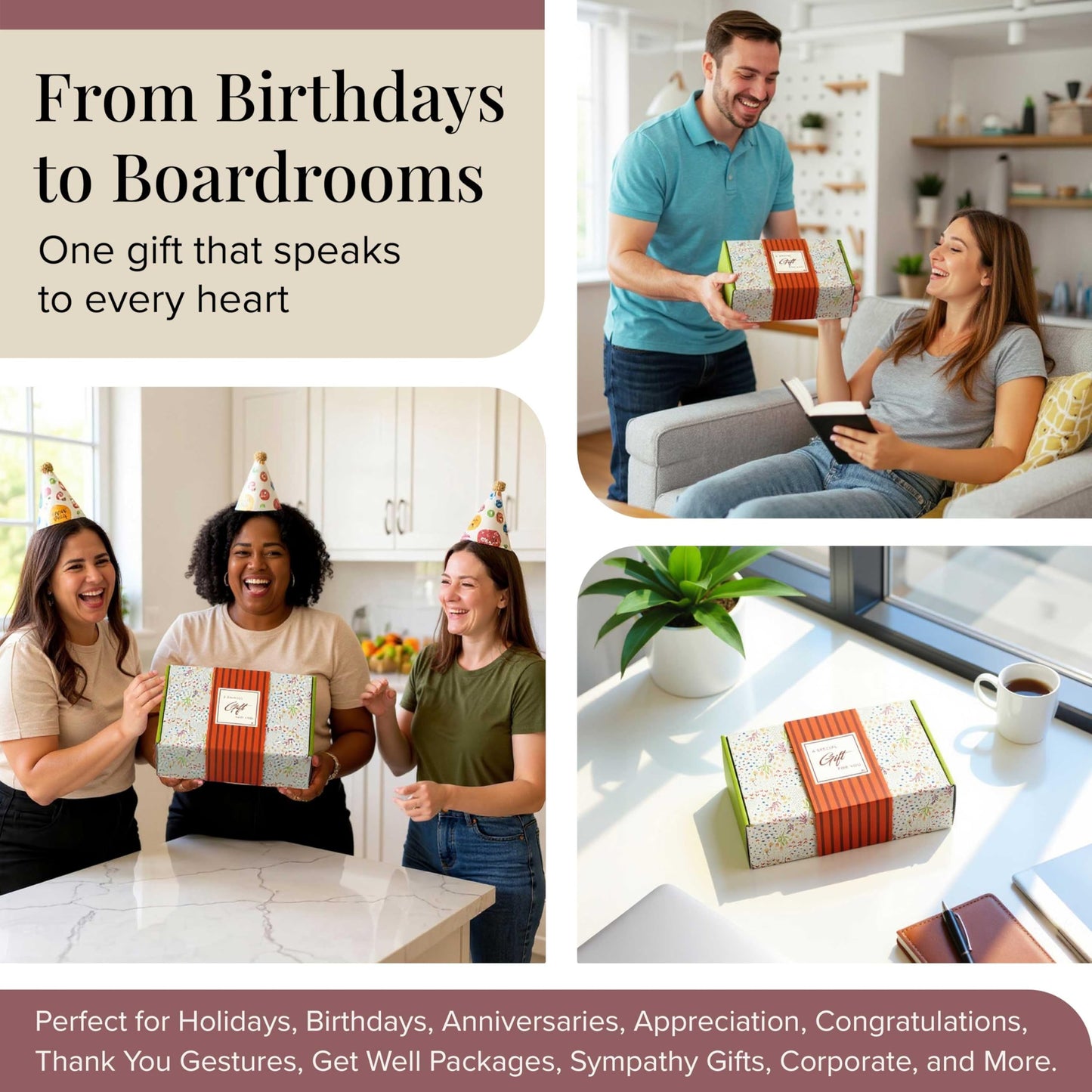 Broadway Basketeers Cookies Gift Baskets for Delivery Fresh Baked Gourmet Cookies and Brownies, Individually Wrapped Edible Care Package for Mom, Grandpa, Families, Holiday Gifts, Christmas, Coworkers