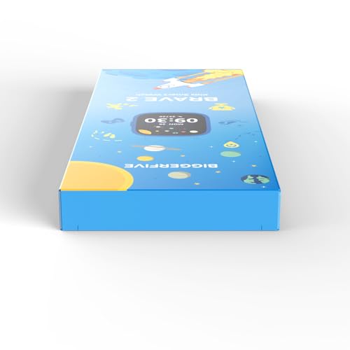 BIGGERFIVE Smart Watch for Kids, 1.8" Fitness Tracker Watch Pedometer, Heart Rate, IP68 Waterproof, Sleep Monitor, Calorie Step Counter, Puzzle Game with/Without APP for Girls Boys Teens 5-16, Nylon