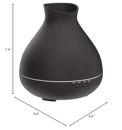 BZseed Aromatherapy Essential Oil Diffuser, 550ml Ultrasonic Fragrant Oil Large Room Humidifier, Diffusers for Home with Timer and Waterless Auto-Off, 7 Color LED Lights,Cool Mist Humidifiers