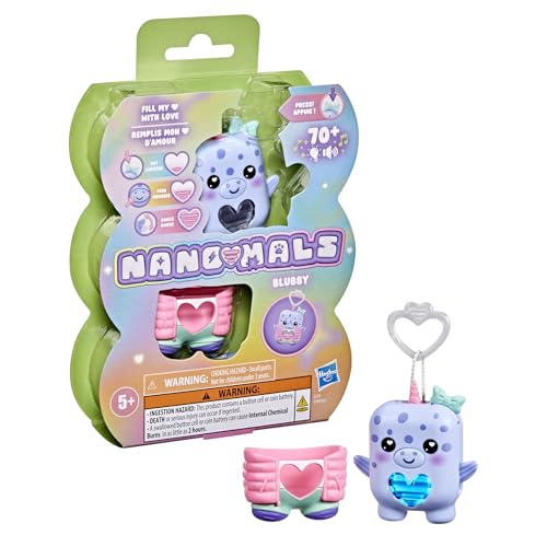 NANO-MALS Blubby The Narwhal, Electronic Pet Narwhal Toy, 70+ Responses, Interactive Fidget Toys for Girls & Boys Ages 5+