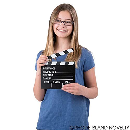 Rhode Island Novelty 7 Inch x 8 Inch Hollywood Movie Clapboard, Six Per Order