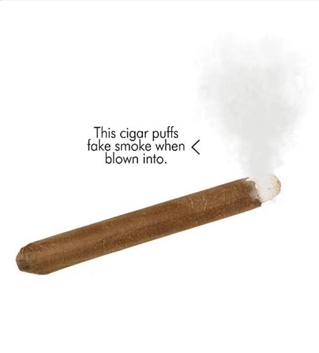 CLESEN Puff Cigar 4.5 Inch(12 Pack),That Blow Smoke,Durable ，Realistic,Ideal for Themed Parties,Prop for Prank, Halloween Costume, Movie, Or Theater Play Tricky Fun Gag Cool Toy,