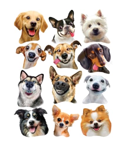 RoseArt - Mini-Shaped - Dog Selfies - 500 Piece Jigsaw Puzzle for Adults