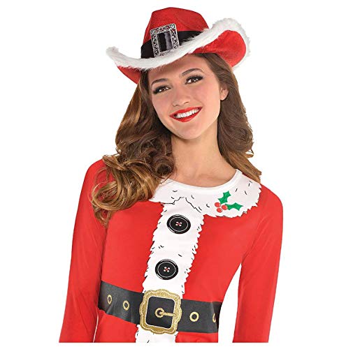 Santa Cowboy Hat - Adult Size, 1 Pc
