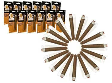 CLESEN Puff Cigar 4.5 Inch(12 Pack),That Blow Smoke,Durable ，Realistic,Ideal for Themed Parties,Prop for Prank, Halloween Costume, Movie, Or Theater Play Tricky Fun Gag Cool Toy,
