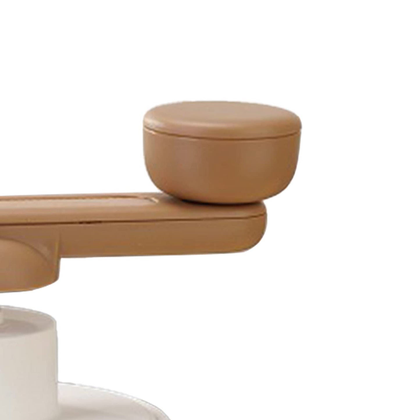 Hand Crank Ice Crusher Food Grade Mini Snow Cone Machine Home Use White (White)