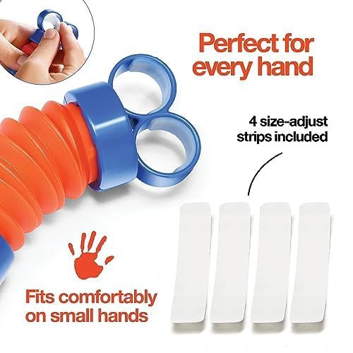 Finger Poppers Fidget Toy for Kids - Hand Exercisers Pop Tube Mini Fidget Toys - Sensory Toy for Girls and Boys - Finger Strengthener Occupational Therapy Toy Stocking Stuffers - Pack of 10