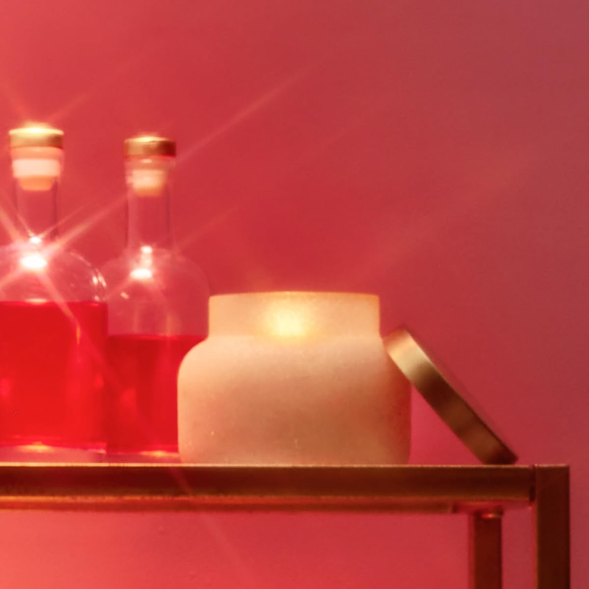 Capri Blue Signature Glam Jar Candle - Long Lasting Soy Wax Blend - Glitter Candles for Home Scented with Luxury Holiday Scents (Pumpkin Dulce, 19 oz)