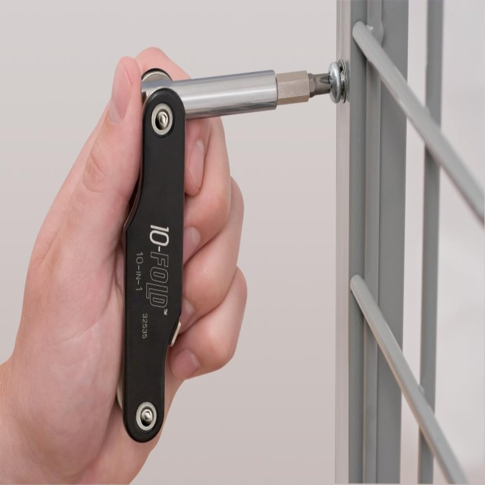 Klein Tools 32535 10-in-1 10 Fold Screwdriver / Nut Driver