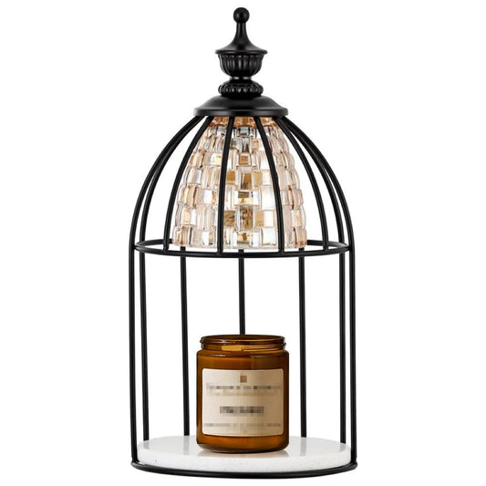 Swokazoe Candle Warmer Lamp for Top-Down Candle Melting, Vintage Aromatherapy Wax Melting lamp,Night Lamp (Black)