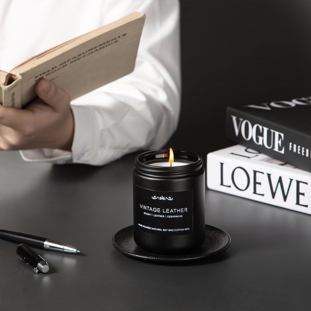 Scented Candles for Men, 6-Pack Candles for Home Scented, 42oz, 300 Hours Burning Time Long-Lasting Aroma — The Masculine Men Candle, Perfect for Boyfriend, Him, Father Aromatherapy Gift
