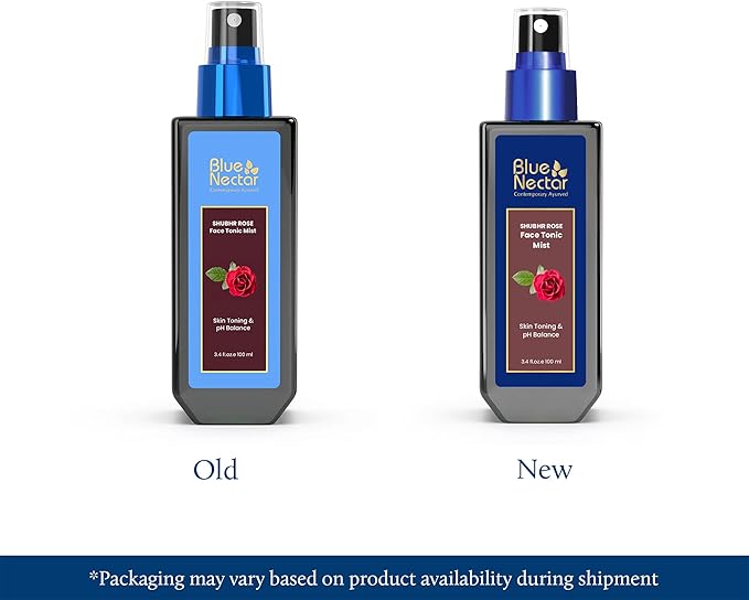 Blue Nectar Shubhr Steam Distilled Rose Toner Water & Face Tonic Mist (3.4 fl oz)