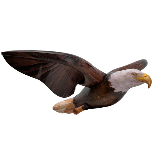 Jet Creations 38" Wingspan Inflatable Bald Eagle, Dark Brown, Realistic Wild Animal Figure, Patriotic Bird, Theme Parties, Pool Fun, Home Yard Décor
