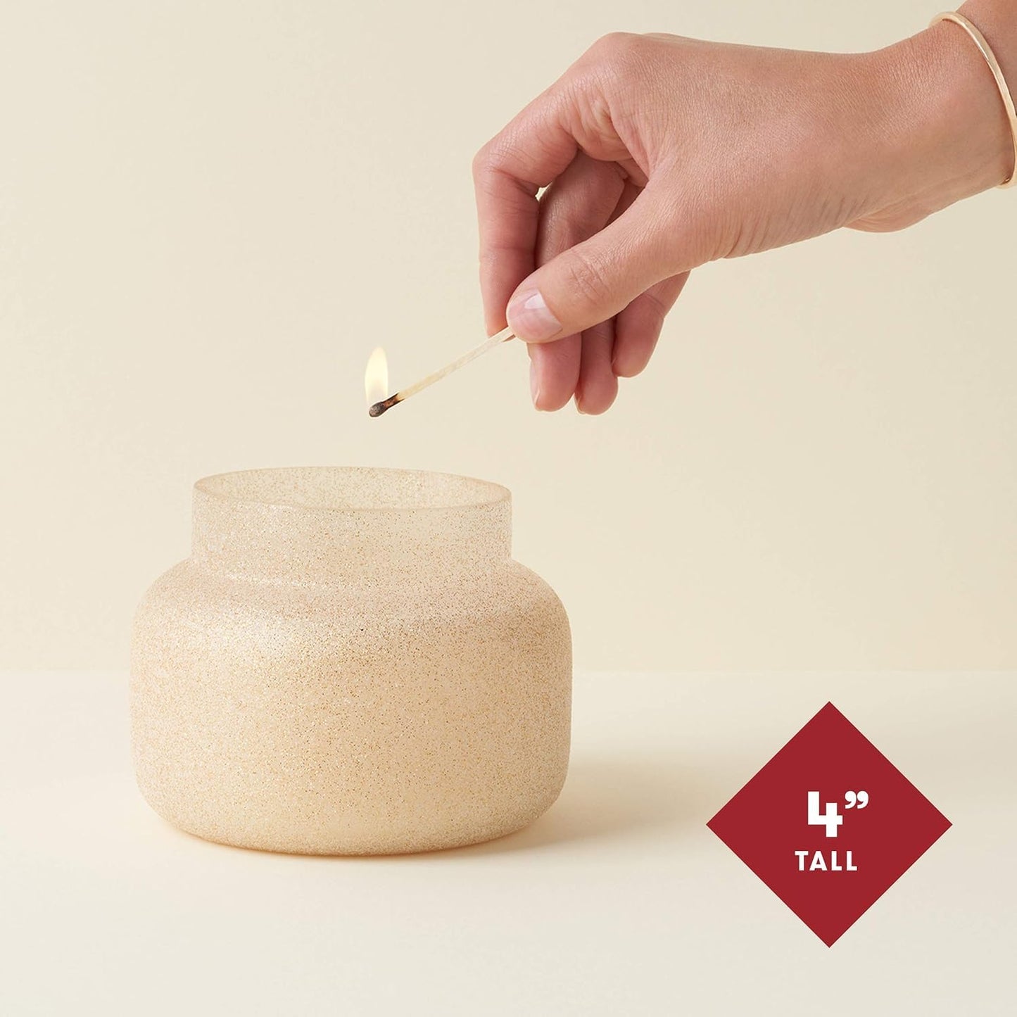 Capri Blue Signature Glam Jar Candle - Long Lasting Soy Wax Blend - Glitter Candles for Home Scented with Luxury Holiday Scents (Pumpkin Dulce, 19 oz)