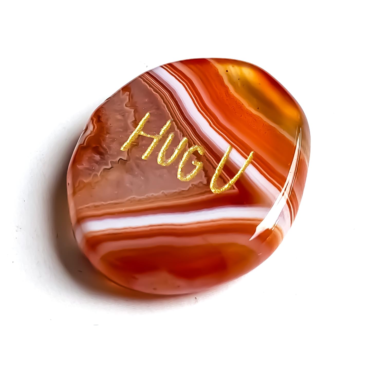 SOLICIEL Agate Crystal Pocket Hug, Get Well for Best Friends, Long Distance, Thinking of You for Women & Men, Easter Basket Fillers