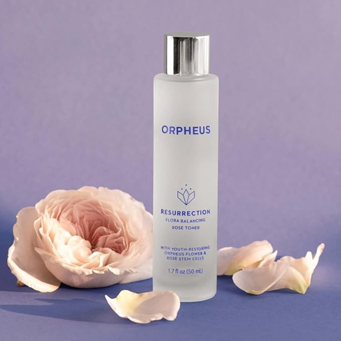Orpheus Flora Balancing Face Toner - Rose Water-Based Balancing and Soothing Toner for Face Infused with Orpheus Flower Cell Extract and Rosa Damascena Stem Cells | 1.7 Fl. Oz. (50ml) Sensitive Skin
