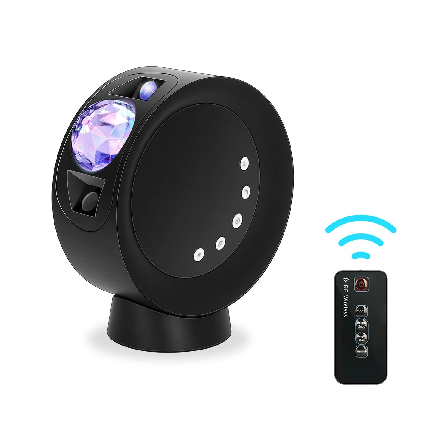 LitEnergy LED Sky Projector Light, Galaxy Lighting, Nebula Star Night Lamp with Base and Remote Control for Gaming Room, Home Theater, Bedroom , or Mood Ambiance (Black)