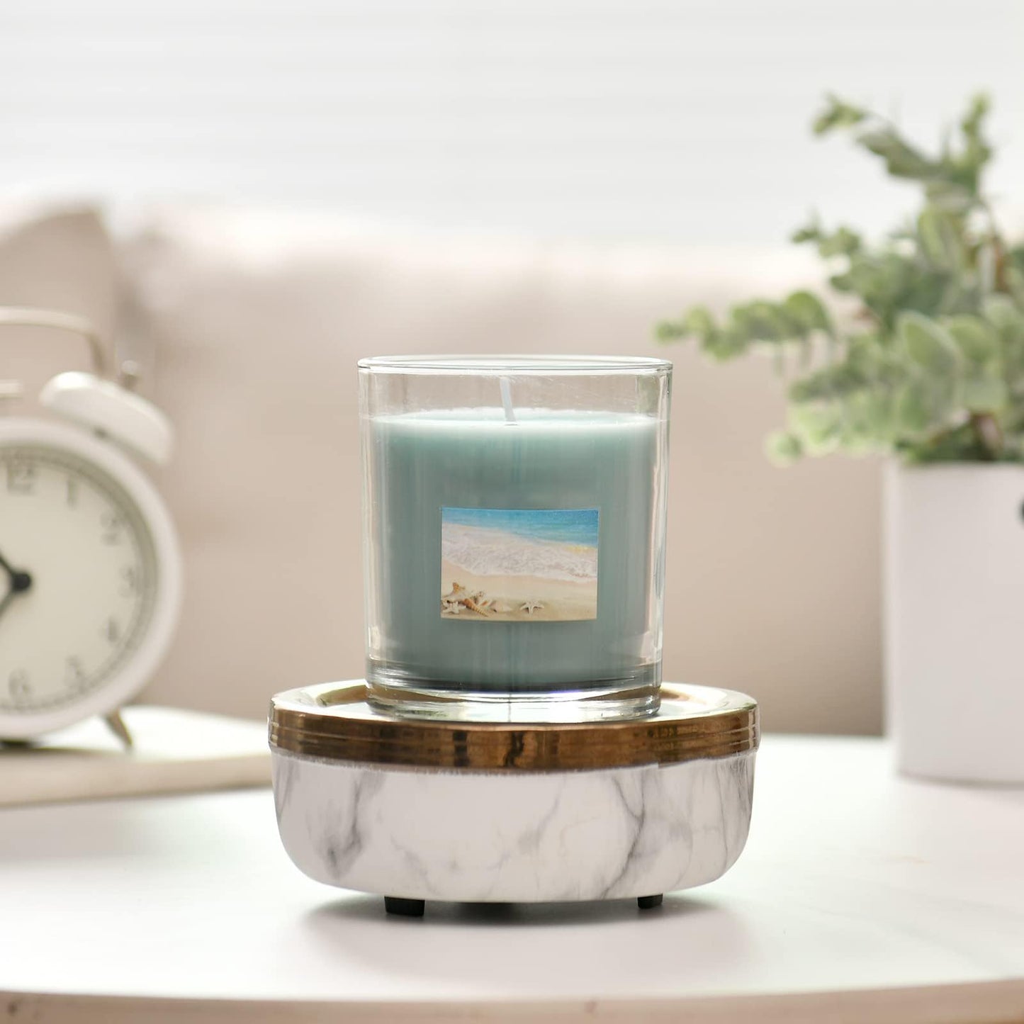 mocosa Ceramic Wax Warmer Wax Melt Warmer 3-in-1 Candle Wax Warmer Electric Wax Warmer for Scented Wax Melter Wax Burner for Home,Office,Gift……