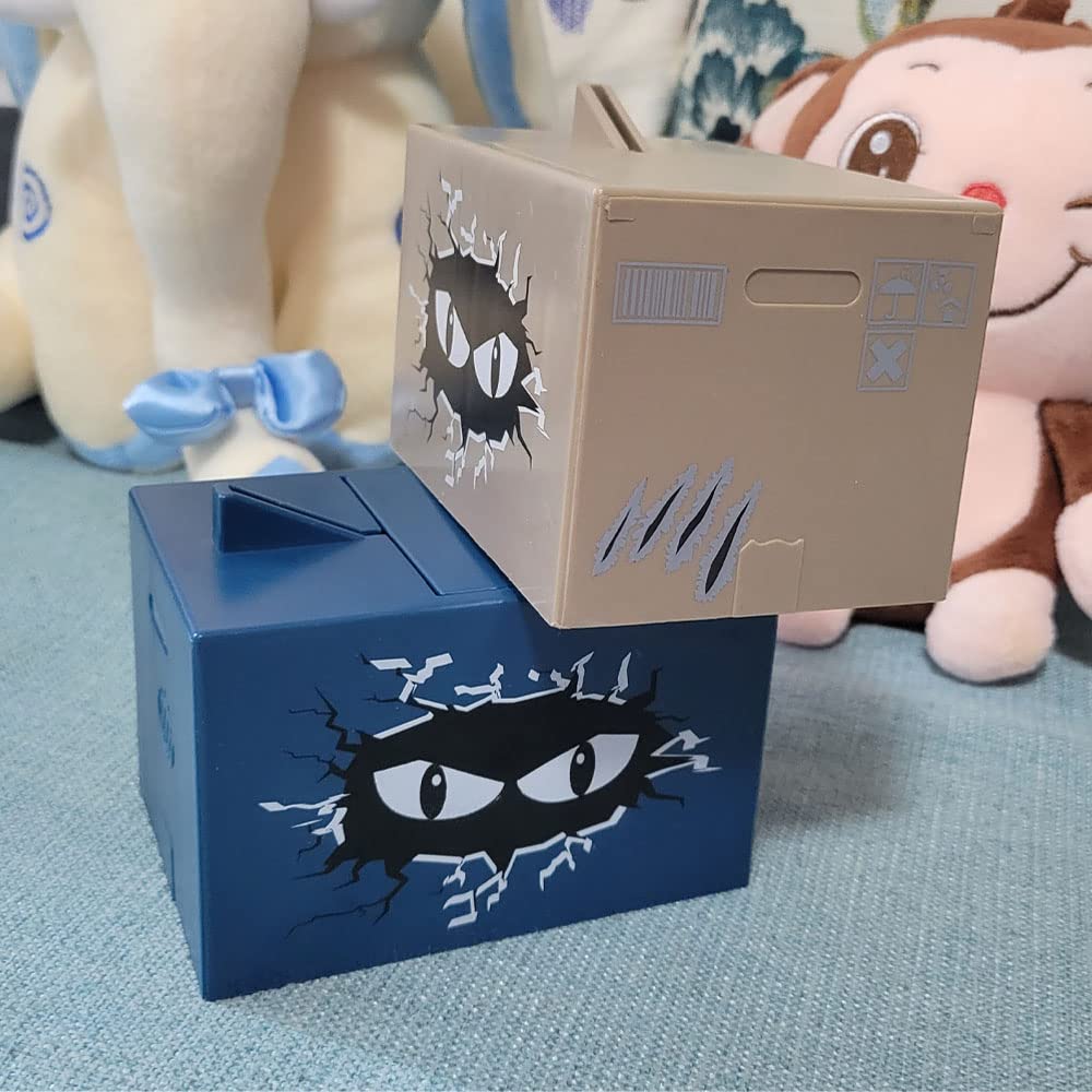 Ghost Hand Money Bank, Funny Terrible Stealing Coin Bank Prank Toy Money Saving Box Surprise Piggy Bank Toy (Blue)