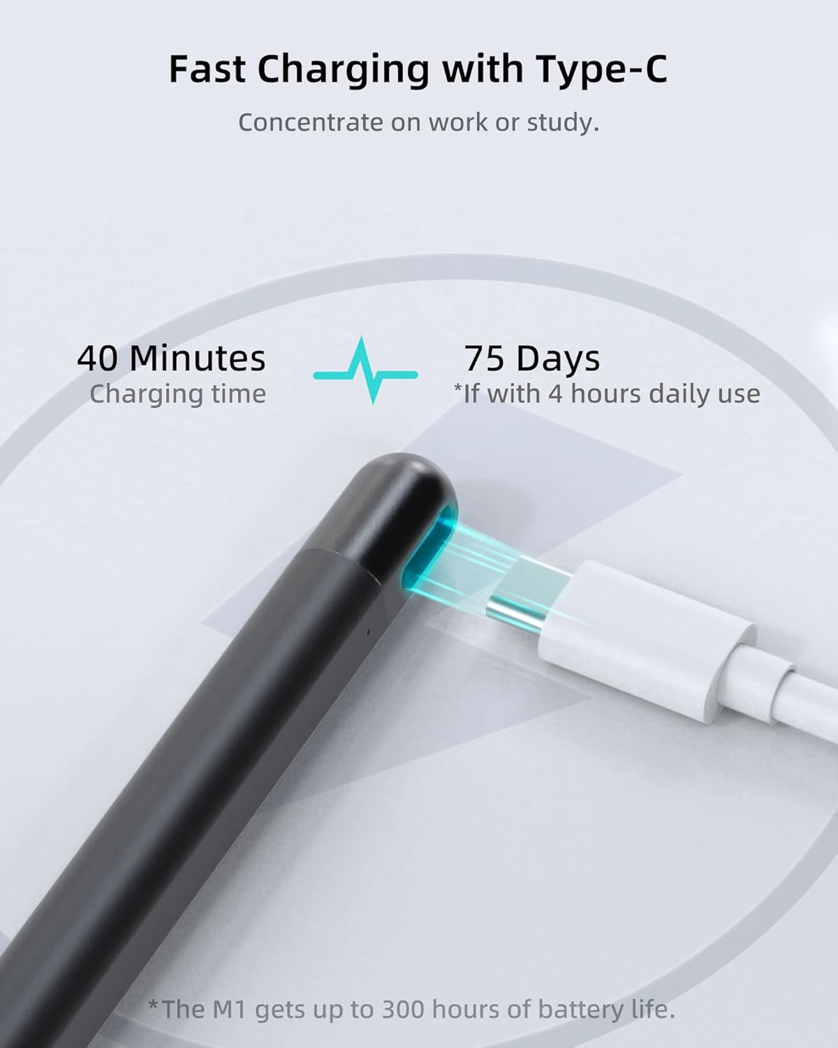 Metapen Stylus Pen M1 for Microsoft Surface (75-Day Battery Life, Smooth Writing), Compatible with Surface Pro 11/10/X/9/8/7/6/5/4/3/Book 3/Laptop 4/Studio 2, ASUS VivoBook Flip 14 for Students&Doers