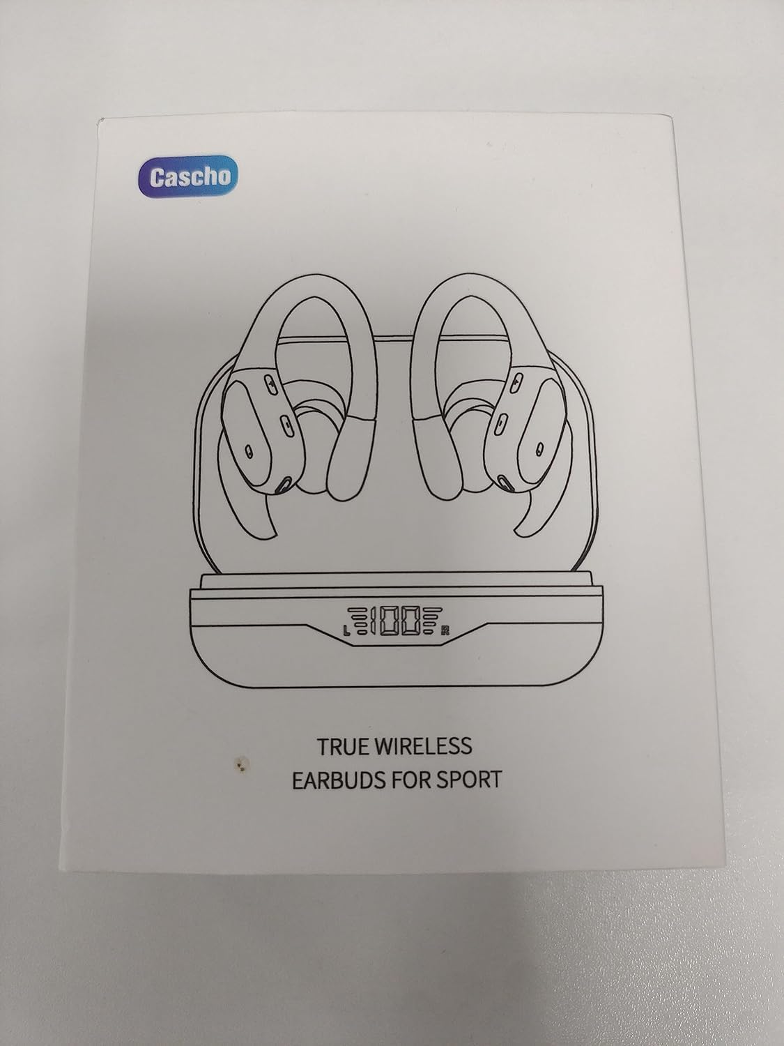 Ear buds Wireless Earbuds Bluetooth 5.3 Headphones 60hrs Playtime with Digital Display Sports Wireless Headphones with Earhook Deep Bass IPX7 Waterproof Over-Ear Earbuds for Android iOS Workout Rose