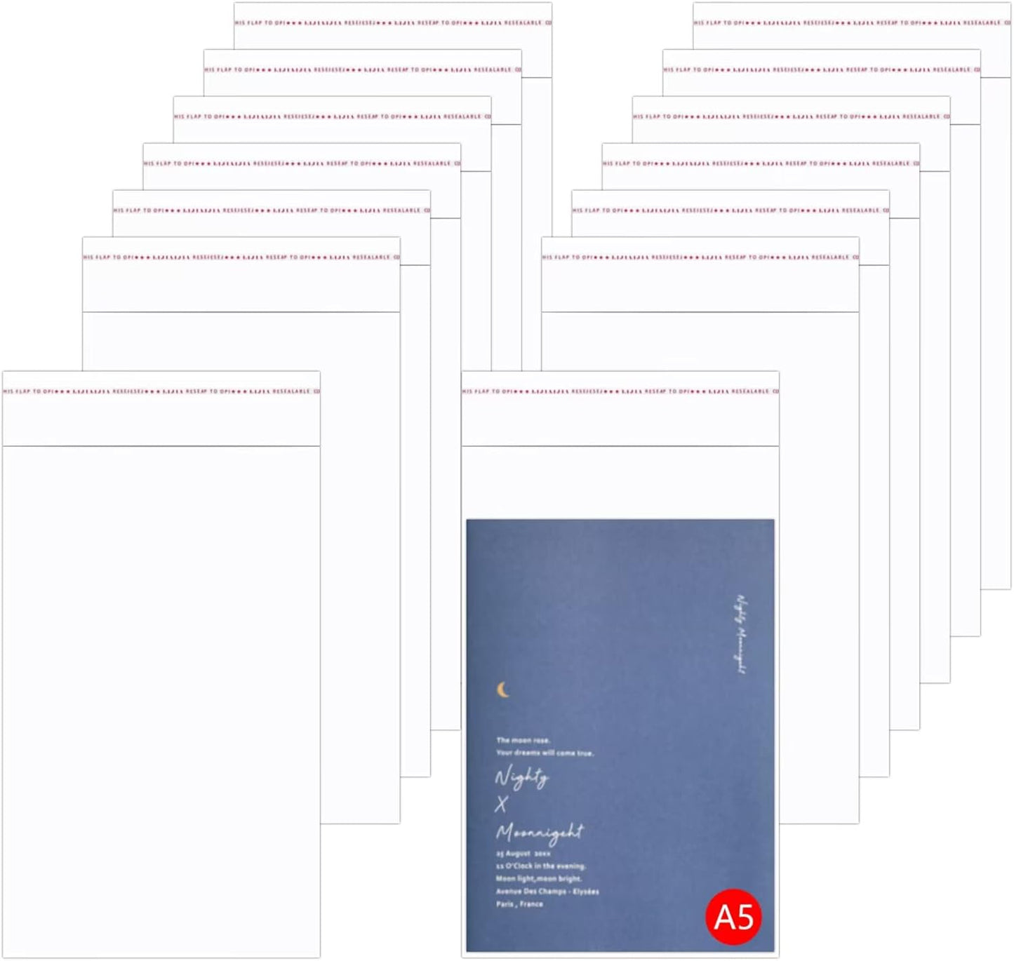 300pcs Clear Cello Bags 6" x 9" Self-Sealing Plastic Cellophane Bags 1 Mil Resealable Adhesive Seal Poly Bags for Cookies Decorative Wrappers Bakery Party (12 Sizes to Choose from)