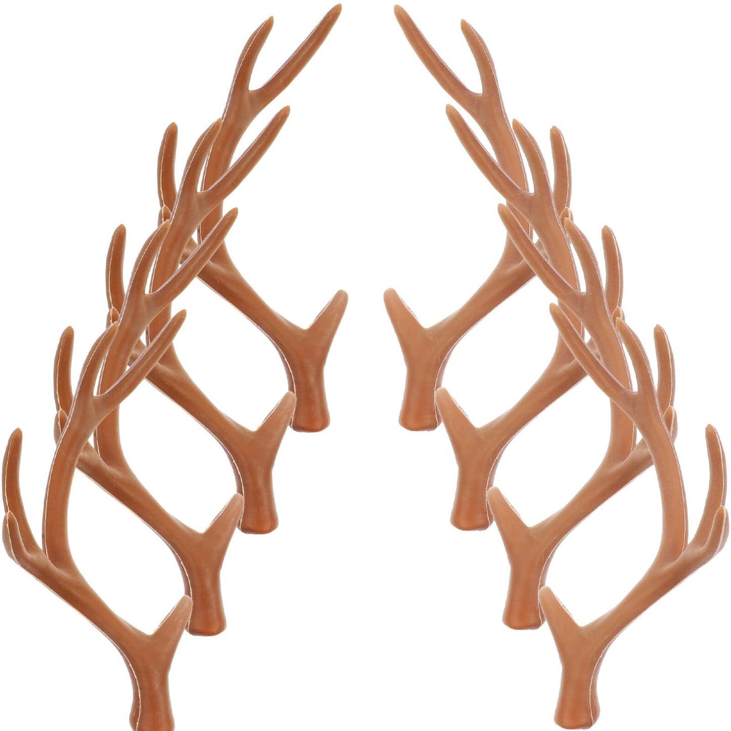 SAFIGLE Headband, 4 Pair Plastic Deer Antlers DIY Imitation Reindeer Antlers Headband for Cosplay, Christmas, Party Decorations, Unisex, Hand Wash Only