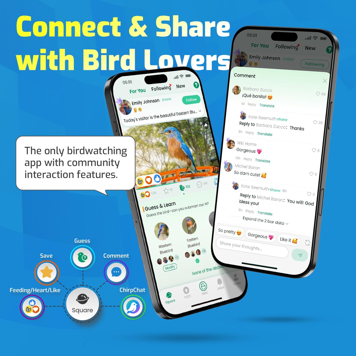 RichBird Smart Hummingbird Feeder with Camera Solar Powered, AI Identify, Instant Notification, Leakproof & Ant Moat, Outdoors Hanging, Idea Gift for Bird Lovers (20 oz)