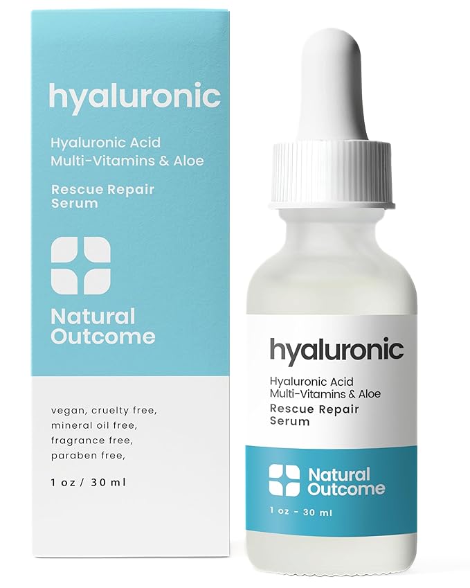 Hyaluronic Acid Serum for Face | Anti-Aging Facial Serum with Vitamin b5 | Reduces Fine Lines and Wrinkles | Moisturizing and Hydrating Rescue Repair Skin Care Serum | 1 Oz