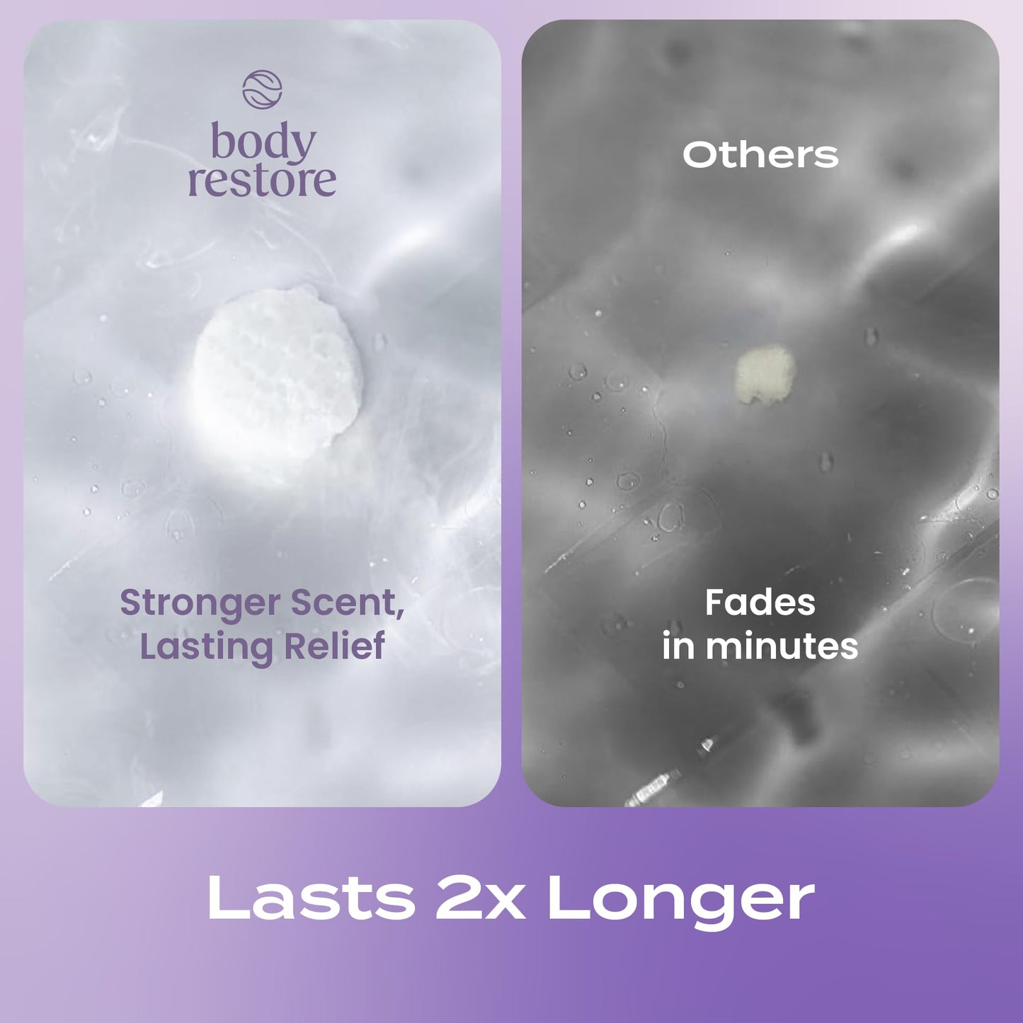 Body Restore Shower Steamers Aromatherapy 15 Pack - Birthday Gifts for Women, Men, Travel Essentials, Stress Relief, Relaxation, Self Care, Bath Bombs - Lavender