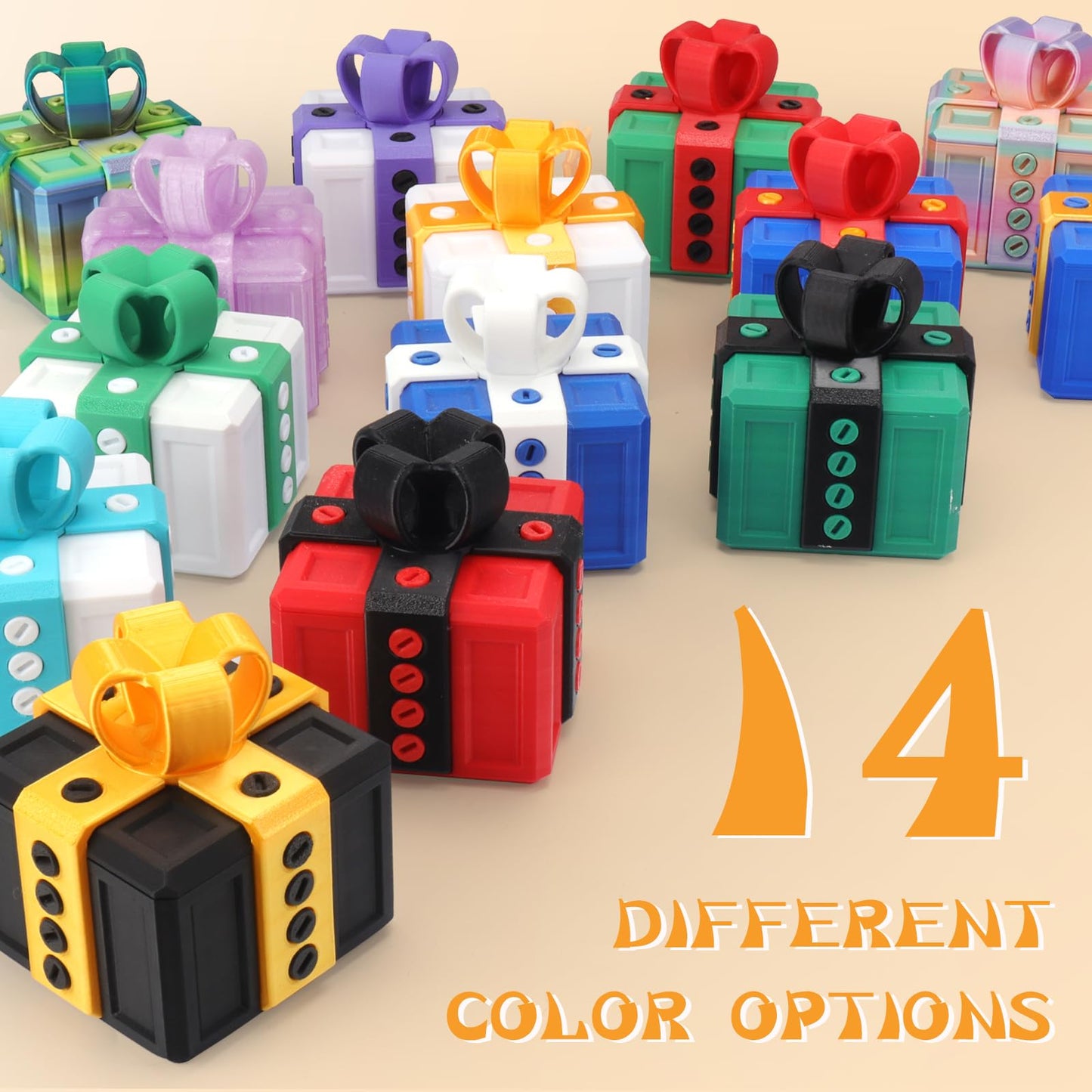 critigulf annoying kids Christmas gifts funny gift box for money and card holder.large gag prank case with screws. (black red)